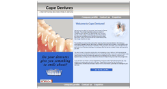 Desktop Screenshot of capedentures.co.za