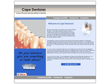 Tablet Screenshot of capedentures.co.za